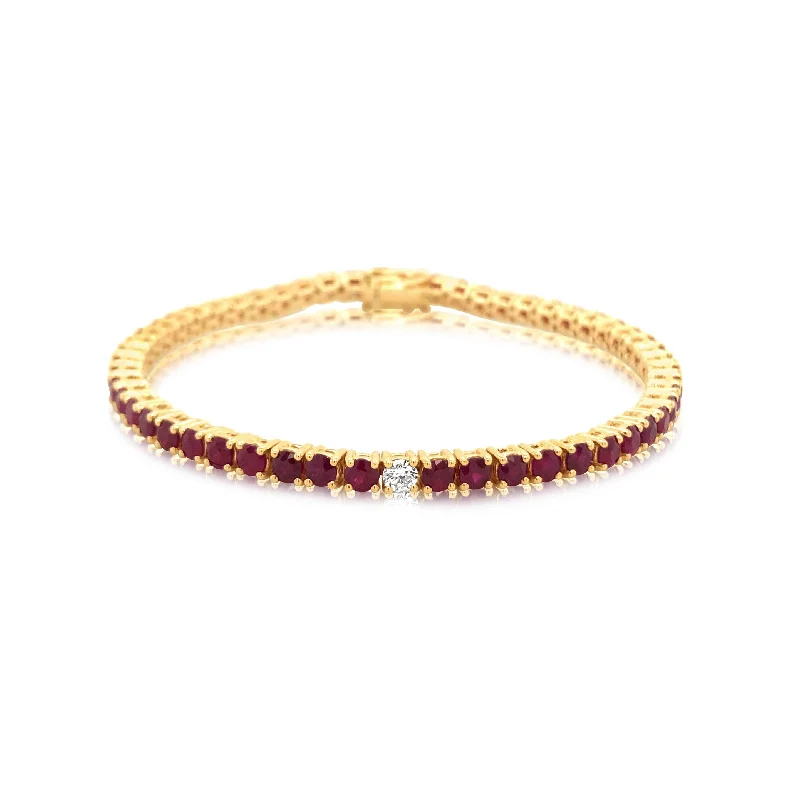 minimalist diamond stud earrings Thin Ruby and Diamond Tennis Bracelet