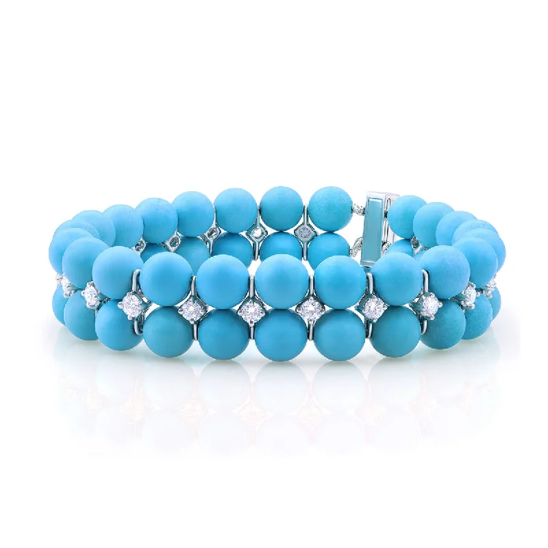 Two Row Turquoise Bracelet