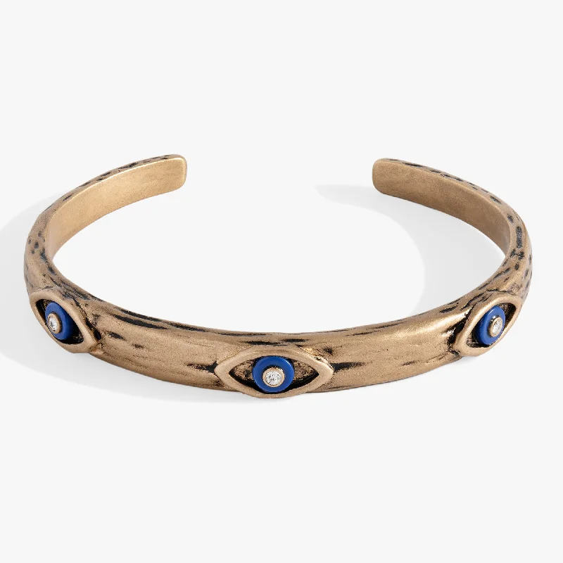 handmade copper wire ring Untamed Evil Eye Cuff Bracelet