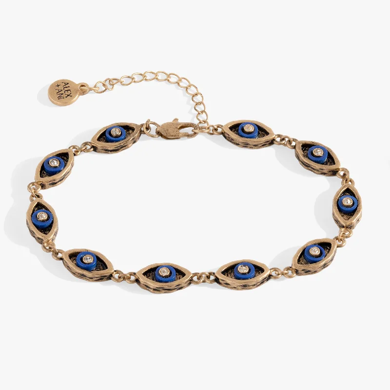 real smoky quartz pendant Untamed Evil Eye Chain Bracelet