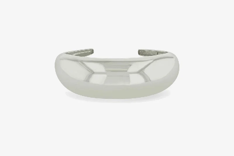 elegant pearl necklace with diamonds Zoe Chicco Sterling Silver Large Aura Cuff Bracelet