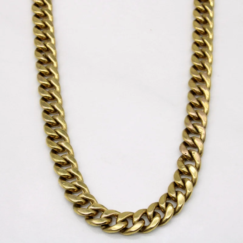 handcrafted gold stud earrings 10k Yellow Gold Cuban Link Chain | 24" |