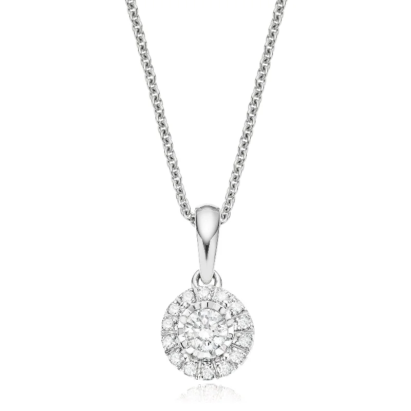 black pearl earrings classic 9ct White Gold Round Brilliant Cut with 0.20 CARAT tw of  Diamond Pendant
