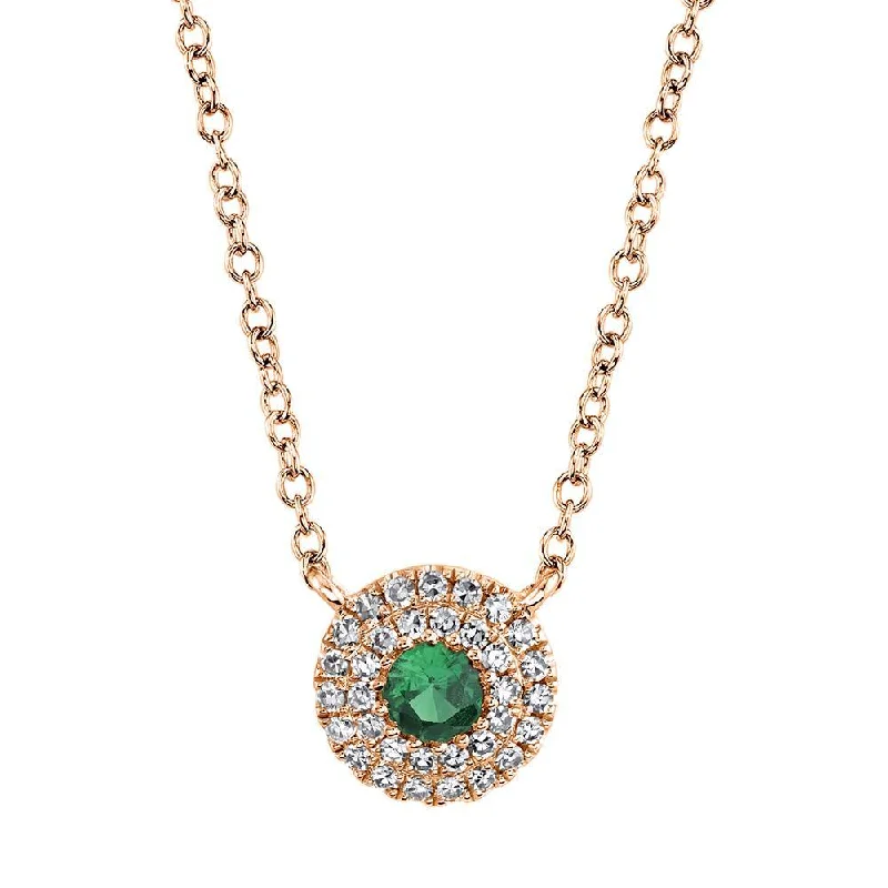 silver lotus flower earrings 14K Rose Gold Diamond Green Garnet Necklace