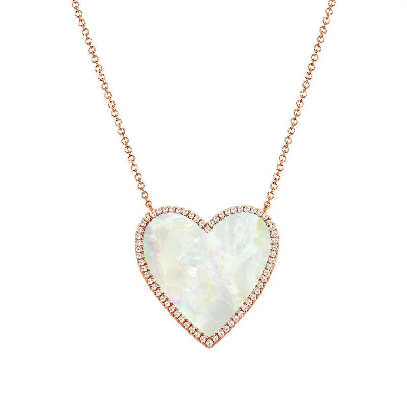celestial galaxy planet earrings 14K Rose Gold Diamond + Mother Of Pearl Large Heart Necklace celestial galaxy planet earrings 14K Rose Gold Diamond + Mother Of Pearl Large Heart Necklace