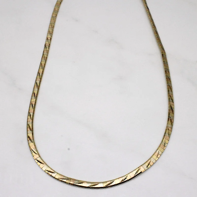 sterling silver angel wing pendant 14k Tri Tone Gold Necklace | 16" |