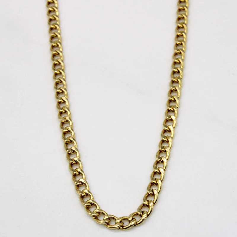 unique diamond stud earrings 14k Yellow Gold Curb Link Chain | 24" |