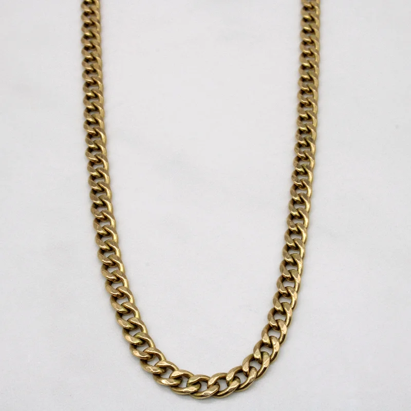 14k gold nose ring hoop 14k Yellow Gold Curb Link Chain | 20" |