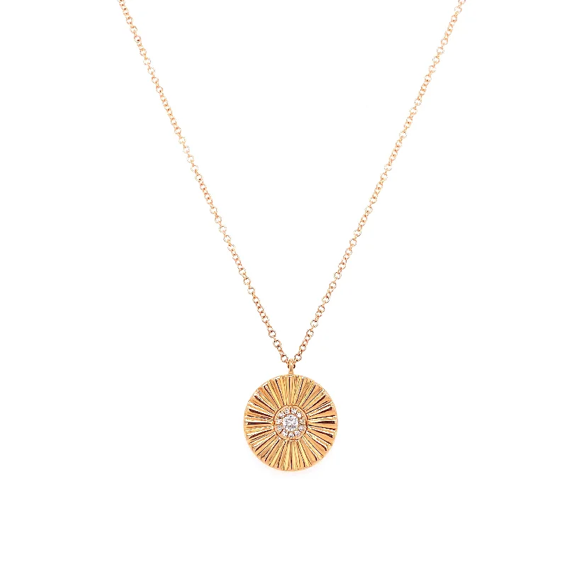 14K Yellow Gold Diamond Necklace