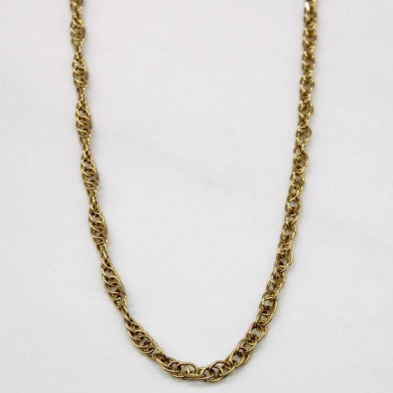 custom nameplate bracelet silver 14k Yellow Gold Chain | 18" |