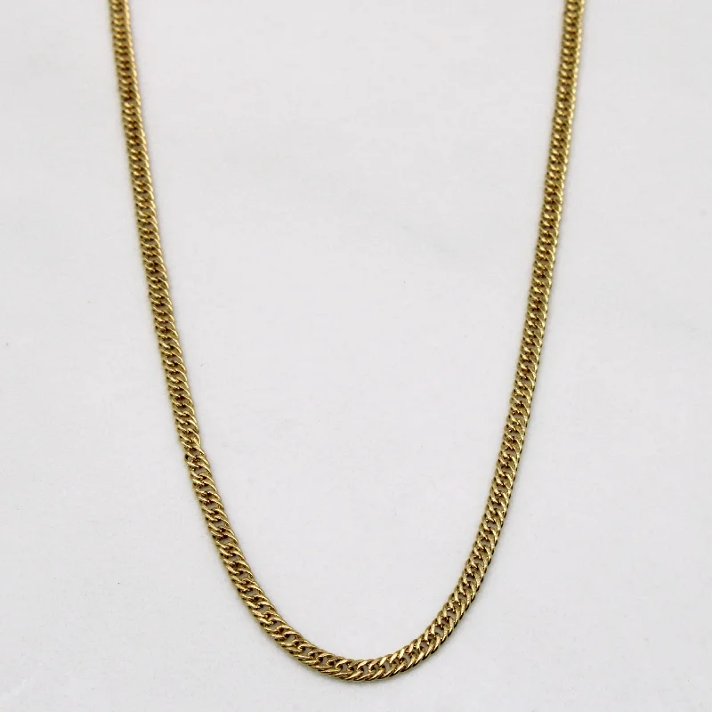dainty lotus flower ring 18k Yellow Gold Chain | 22" |