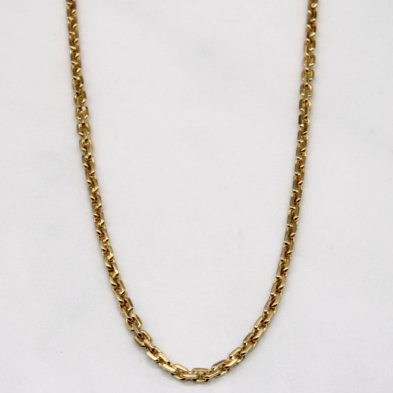 butterfly charm bracelet delicate 18k Yellow Gold Rectangle Link Chain | 20" |
