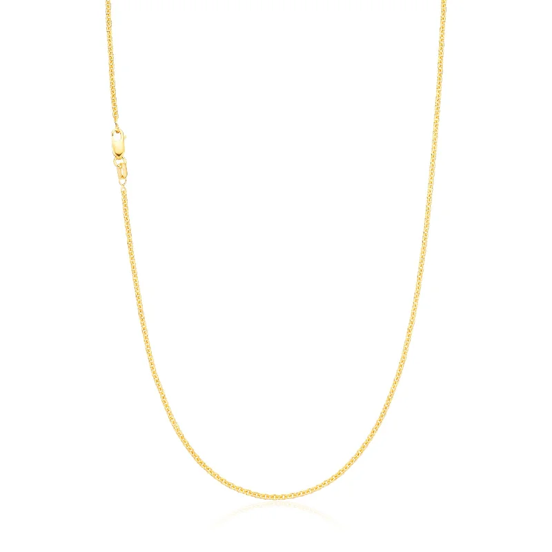 minimalist threader earrings gold 9ct Yellow Gold Silver Filled 45cm Cable Chain
