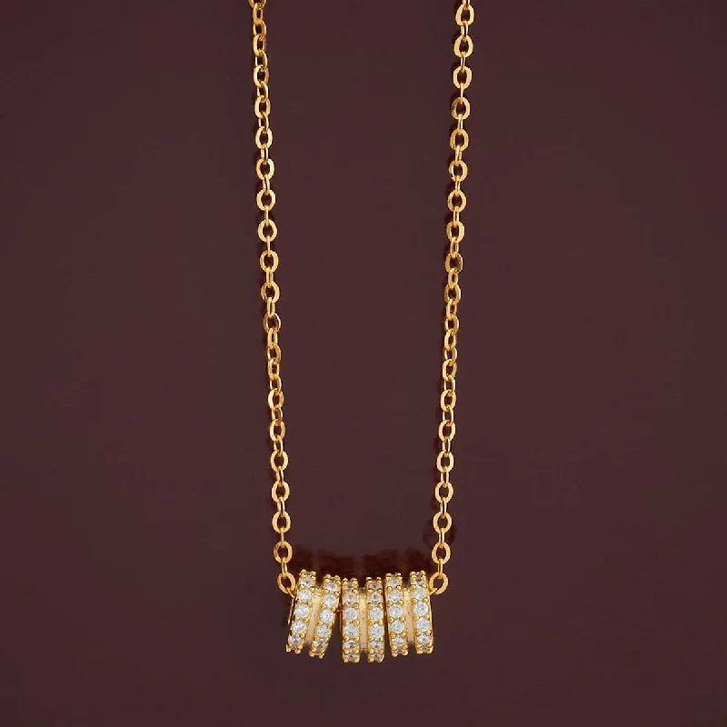 modern geometric earrings gold 92.5 Silver Necklace 176688