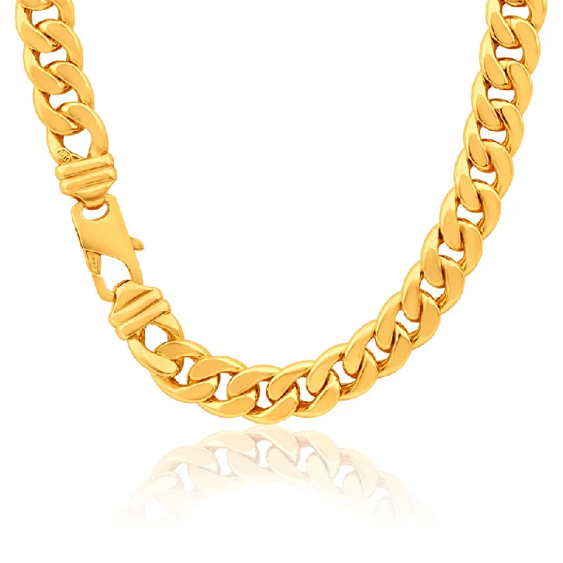 handmade braided anklet 9ct Magnificent Yellow Gold Copper Filled Curb Chain