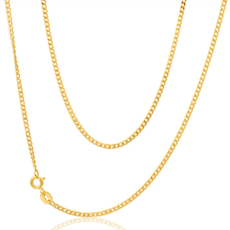 real turquoise drop earrings 9ct Yellow Gold 50 Gauge Curb 40cm Chain