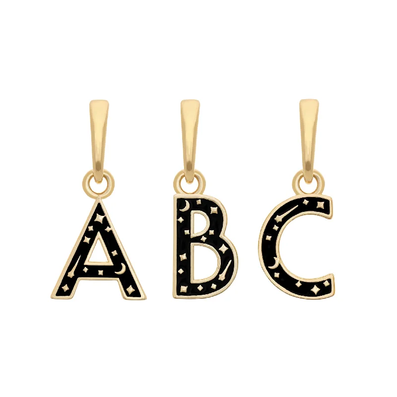 personalized coordinates ring custom Alphabet Sky Charms