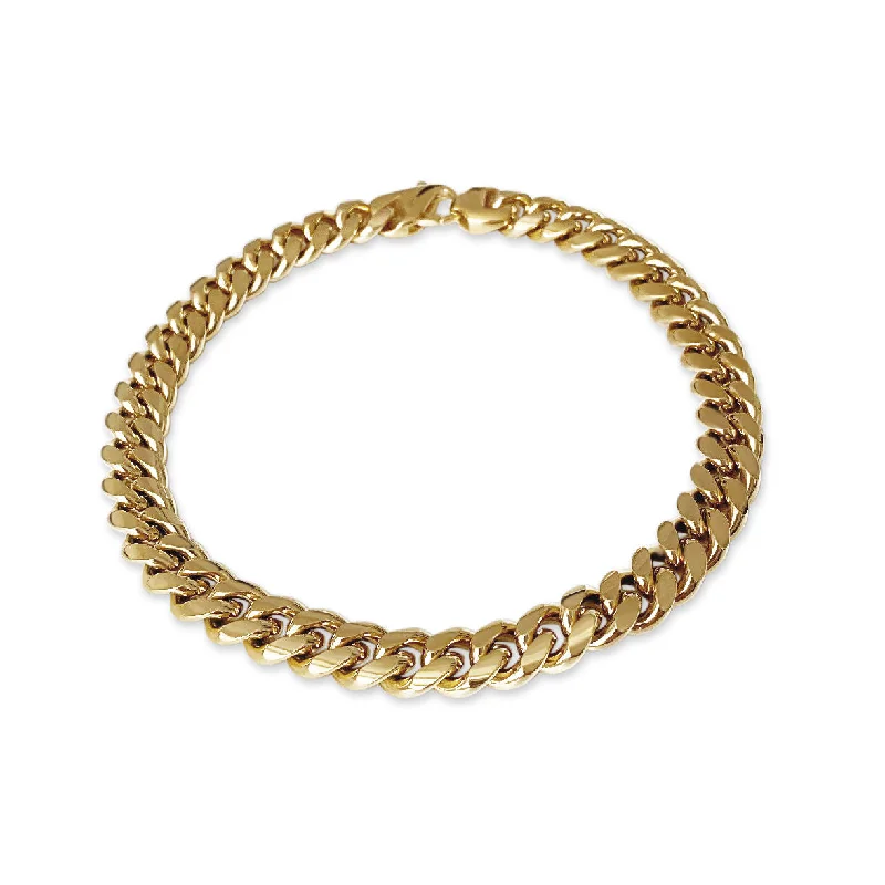 minimalist clover charm bracelet Chubby Chain Link 18K Gold Plated Necklace