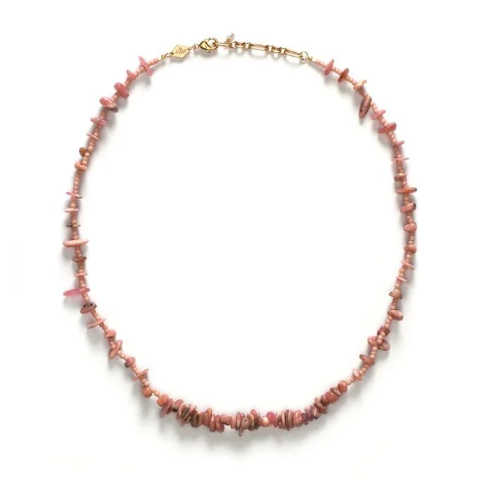 diamond tennis bracelet real Reef Gold Plated Necklace w. Seashell Pink Coral