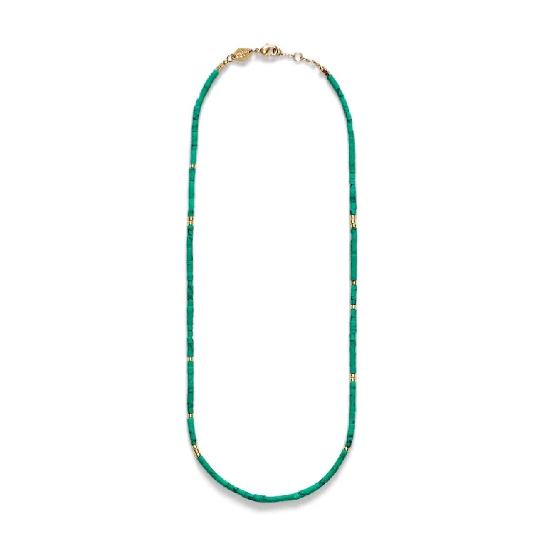 simple turquoise stud earrings Sun Stalker Gold Plated Necklace w. Green Oasis Beads simple turquoise stud earrings Sun Stalker Gold Plated Necklace w. Green Oasis Beads