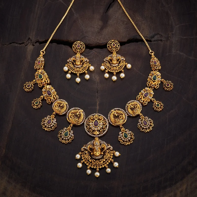 engraved pendant necklace Antique Necklace 167125