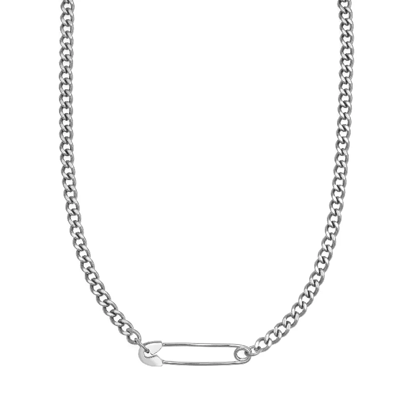 silver moon phase pendant Apollo Chain