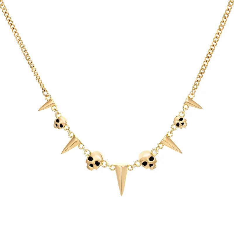 minimalist gold crescent moon necklace Apparition Necklace
