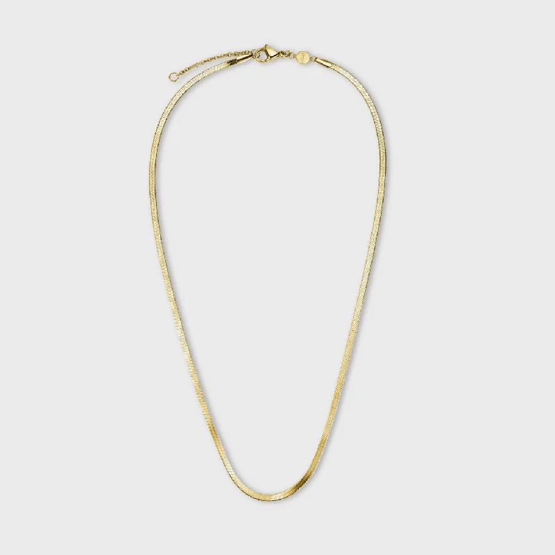 vintage art deco bracelet Essentielle Snake Necklace Gold Colour