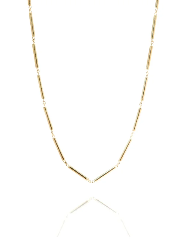 white opal engagement ring Heavy Stick, 14K Yellow Gold Chain