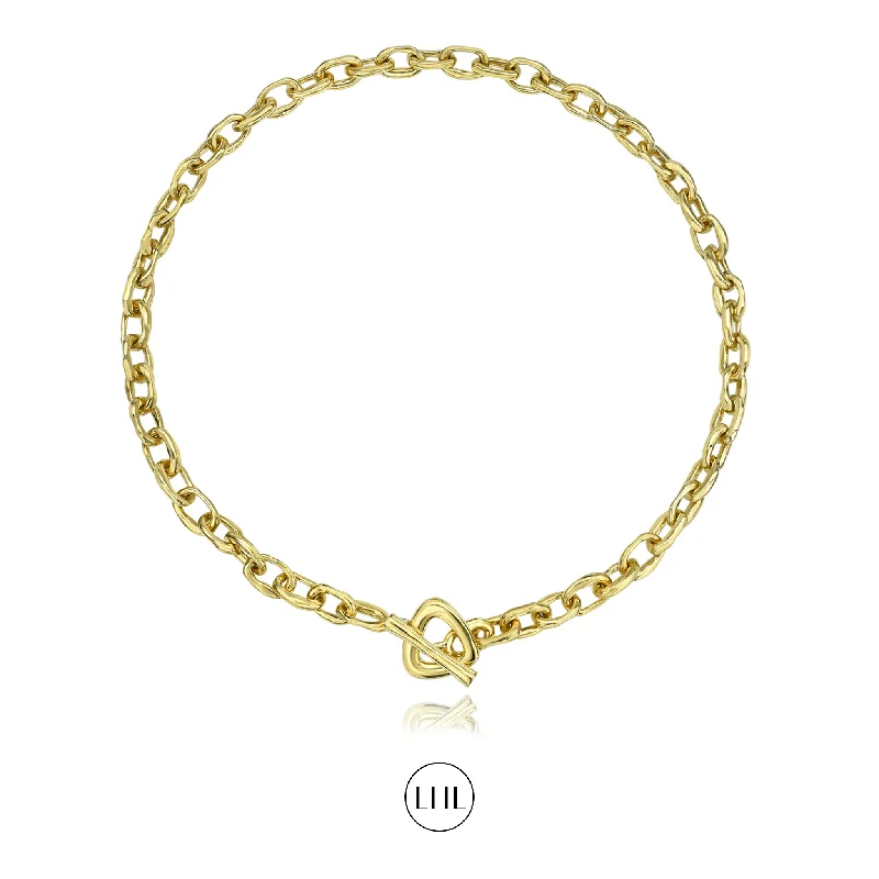 handmade braided hemp bracelet Atlantis Chain Necklace with Trillion Toggle