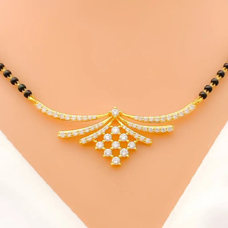 handcrafted braided silver bracelet Attractive Blooming Diamond + 18k Gold Mangal Sutra handcrafted braided silver bracelet Attractive Blooming Diamond + 18k Gold Mangal Sutra