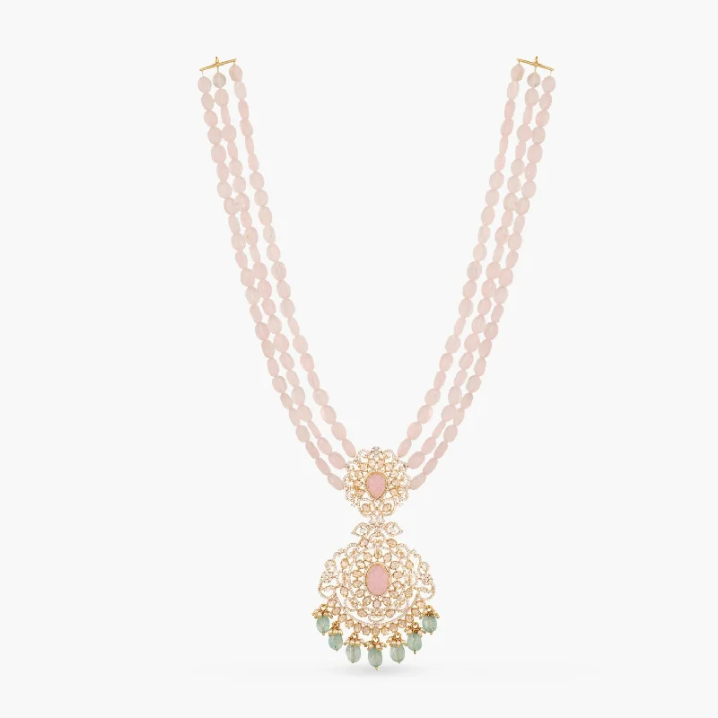 dainty gemstone chain bracelet Beads Floral Moissanite Silver Necklace