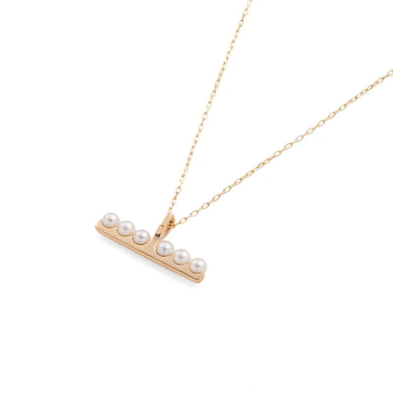wedding anniversary diamond ring "Beluga" Pearl Necklace Large size