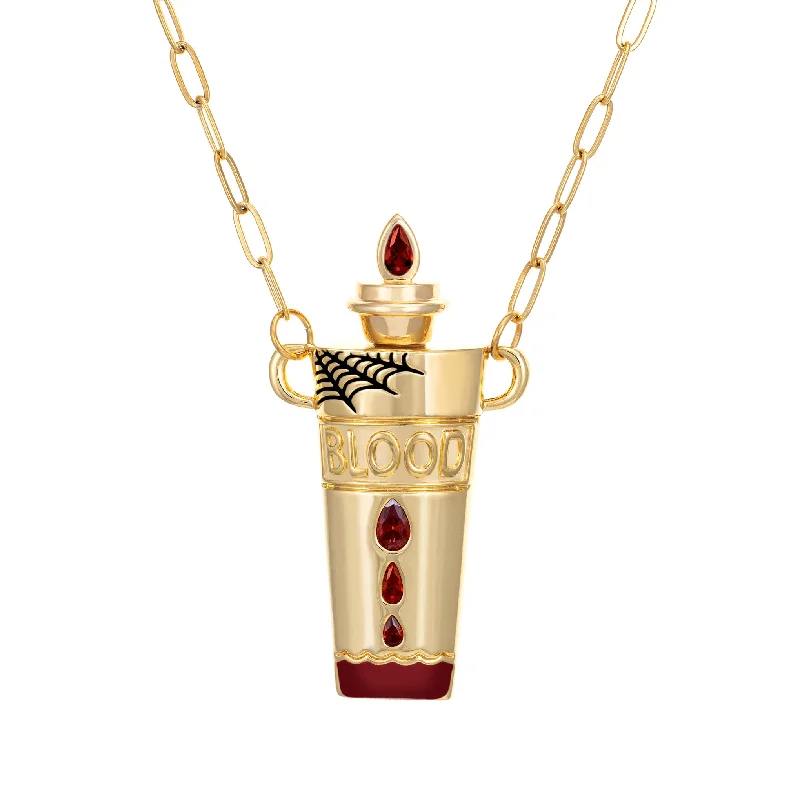 vintage rose gold engagement ring Blood Necklace