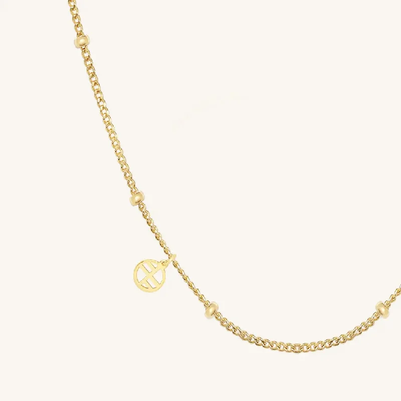 delicate chain necklace gold Bobble Chain 60cm