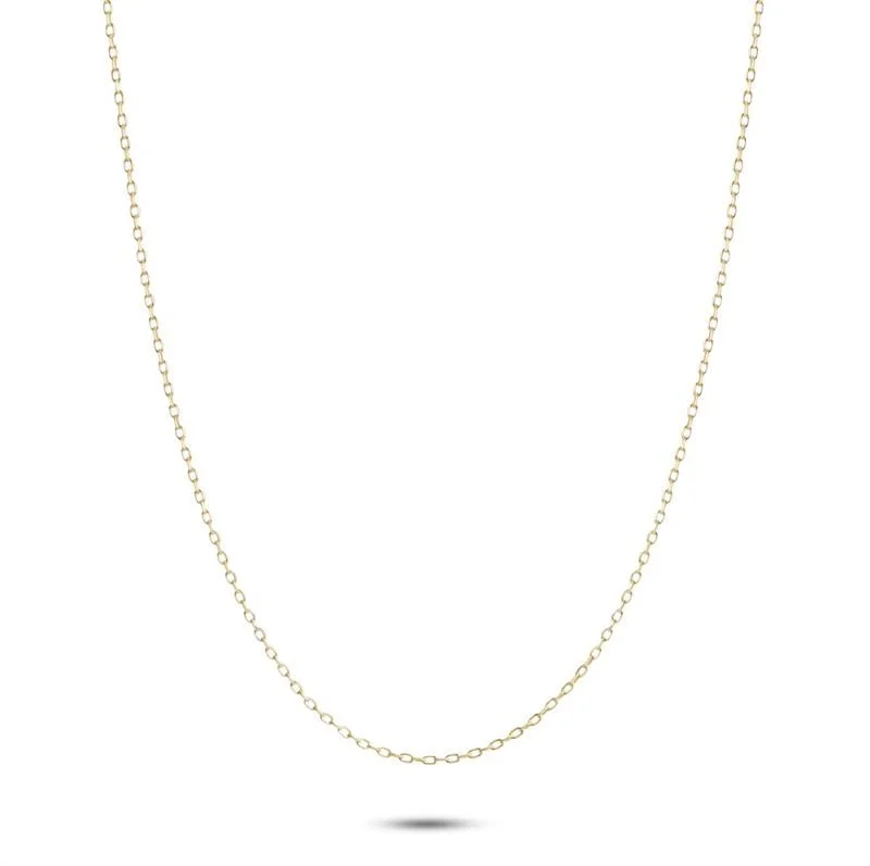 boho gold leaf ring Chain Gang 9K Gold Simple Chain