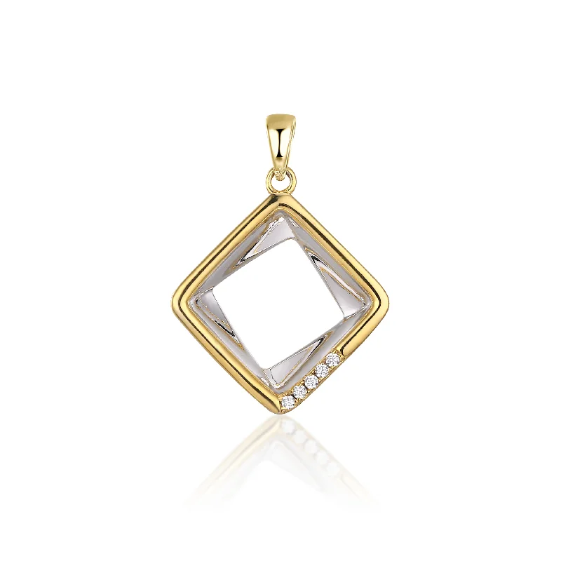 wedding band with diamonds Casablanca Drop CZ Sterling Silver Necklace