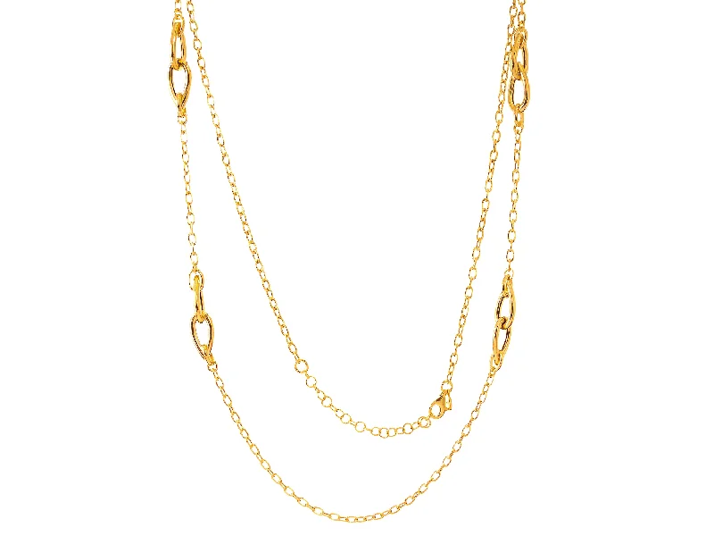celestial star charm bracelet Casablanca Gold Plated Linked Necklace