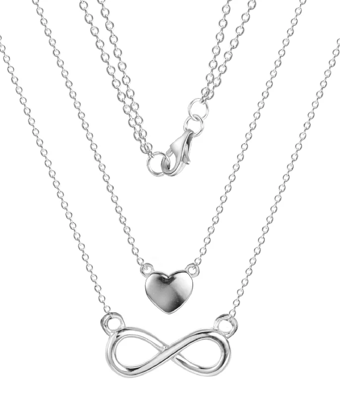 minimalist threader earrings gold Casablanca Sterling Silver Double Heart & Infinity Necklace minimalist threader earrings gold Casablanca Sterling Silver Double Heart & Infinity Necklace