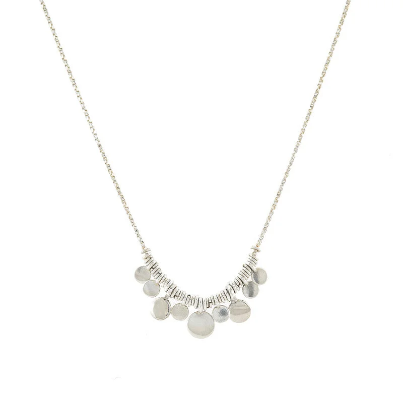 dainty snake ring gold Charmed Cluster Necklace