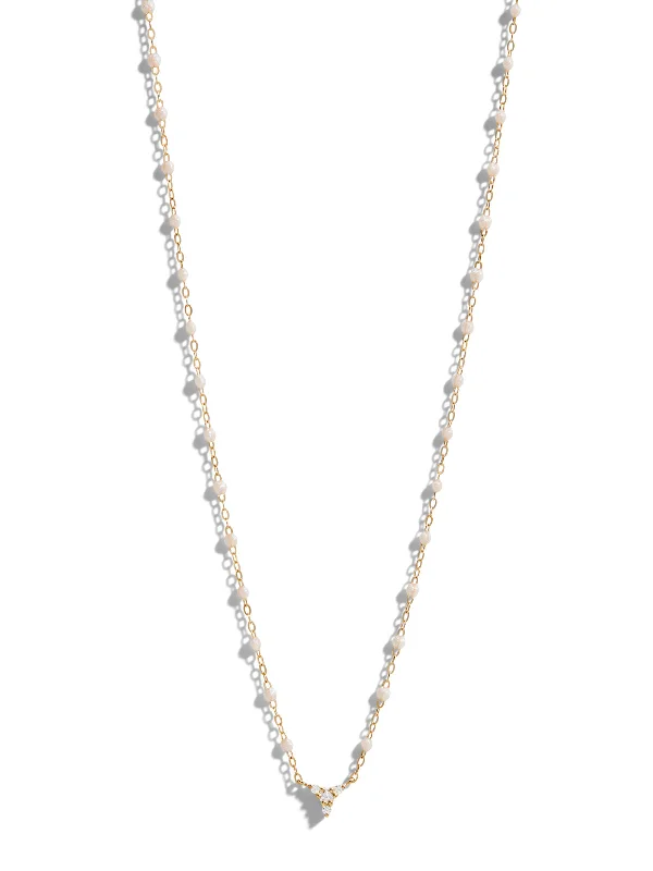 dainty rose gold anklet Petite Kosmos Opal Resin Yellow Gold Necklace