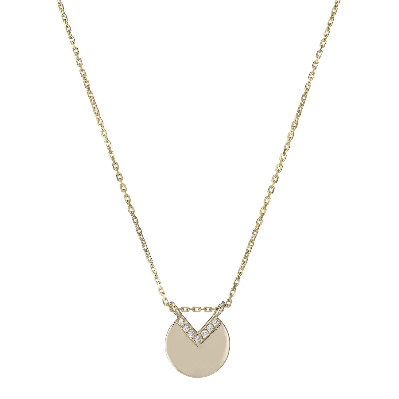 handmade wooden bead necklace Diamond Circle Necklace