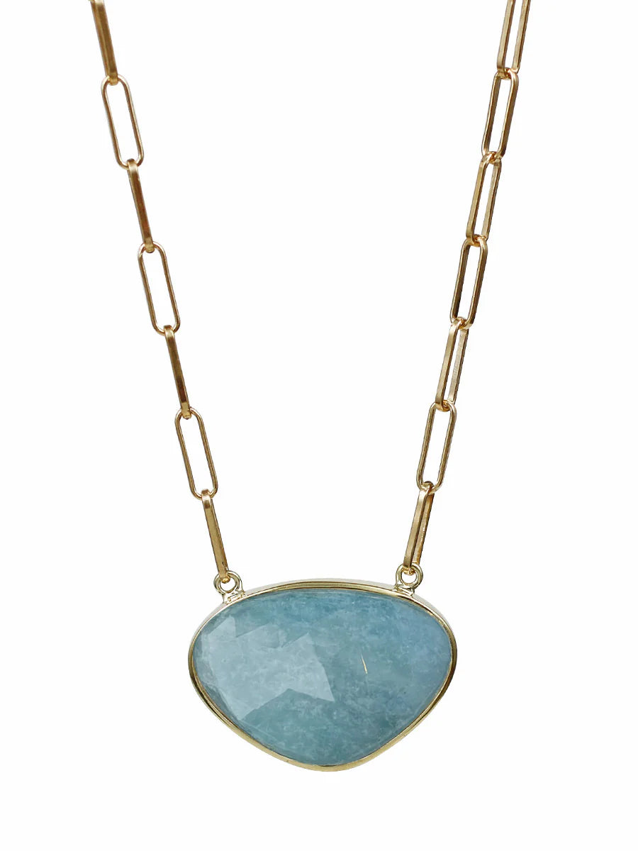 tiny star constellation bracelet Ember Necklace - Aquamarine