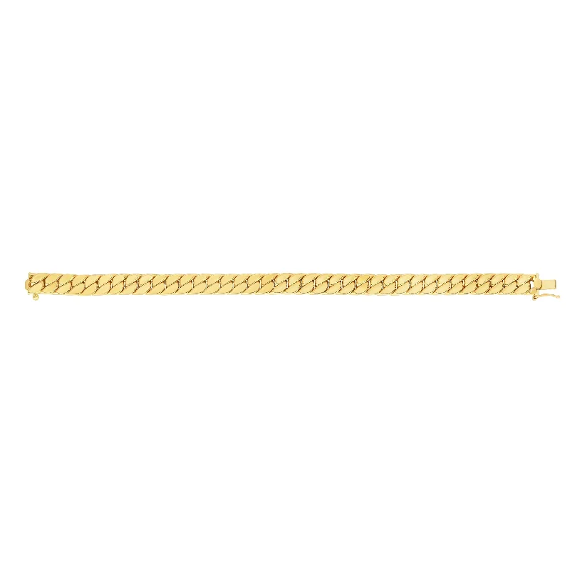 vintage art deco bracelet Yellow 14K Gold Maschio Skinny Modern Curb Bracelet/Chain vintage art deco bracelet Yellow 14K Gold Maschio Skinny Modern Curb Bracelet/Chain