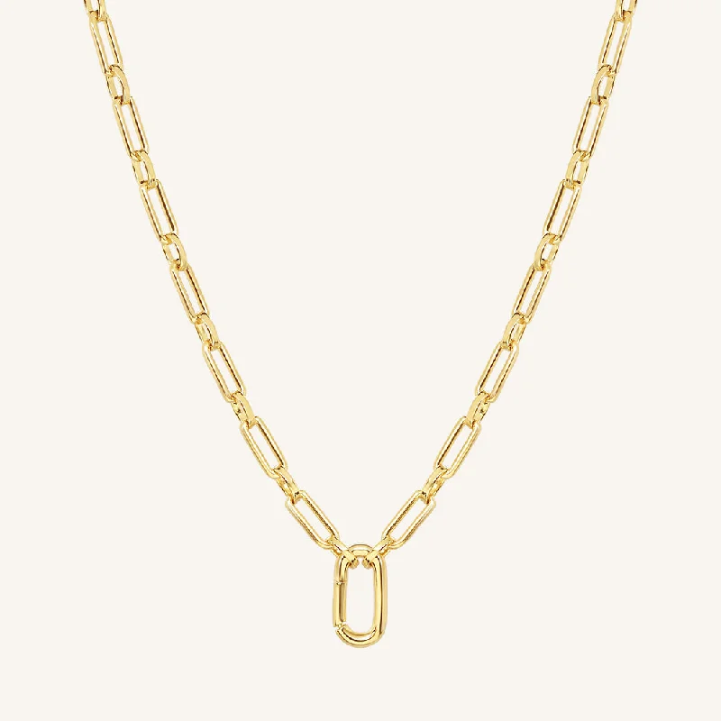 round cut diamond engagement ring Create Link Necklace 45cm