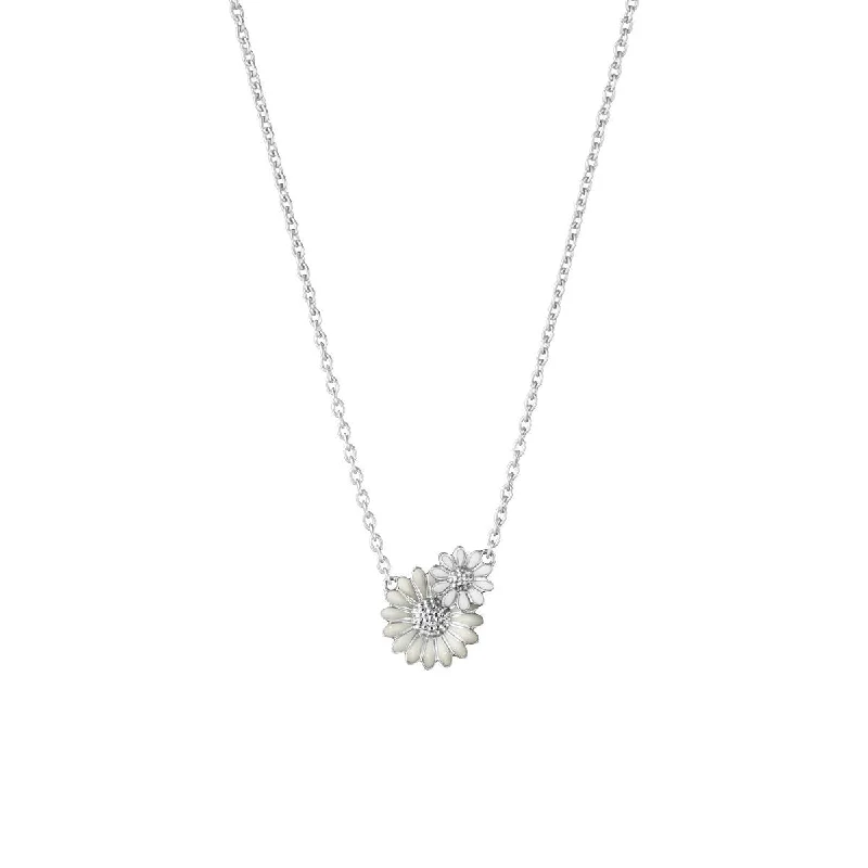 personalized bar necklace silver Daisy x Stine Goya Silver & White Necklace