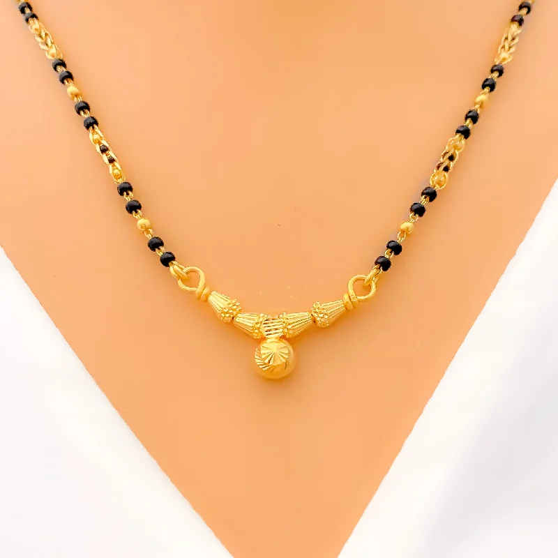 Dazzling Evergreen 22k Gold Thali Mangal Sutra