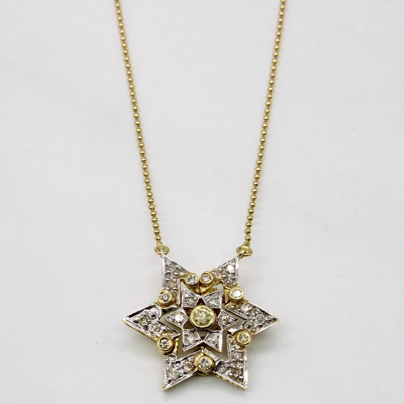 celestial orbit ring set Diamond Snowflake Necklace | 0.20ctw | 16" |