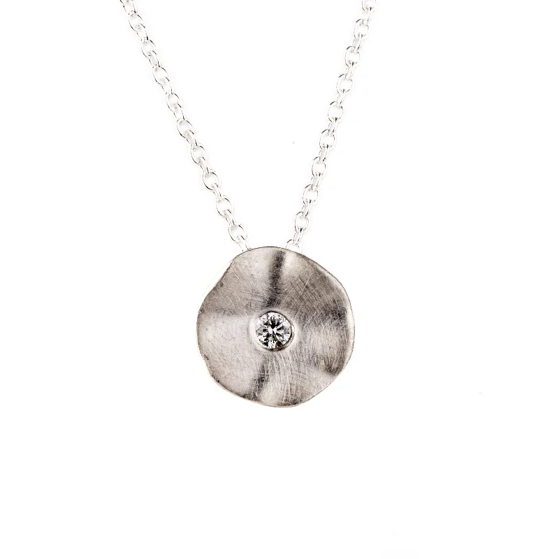 twisted rope gold chain Diamond Seed Top Necklace