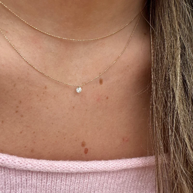 infinity loop ring rose gold DOUBLE CHAIN STARLIGHT DIAMOND NECKLACE